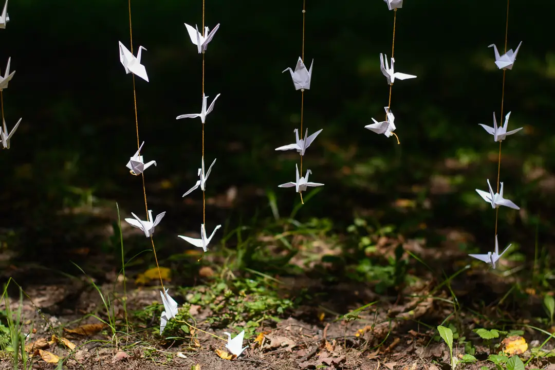 Origami Wedding Diy White Cranes Garlands Backdrop