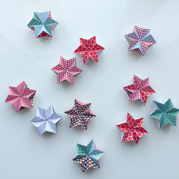 origami christmas ornaments