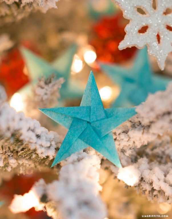 origami christmas ornaments