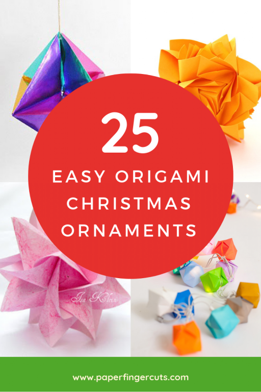 Origami Christmas Ornaments