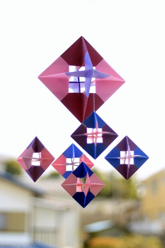 origami christmas ornaments