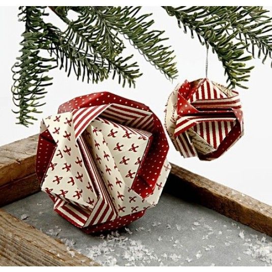 origami christmas ornaments