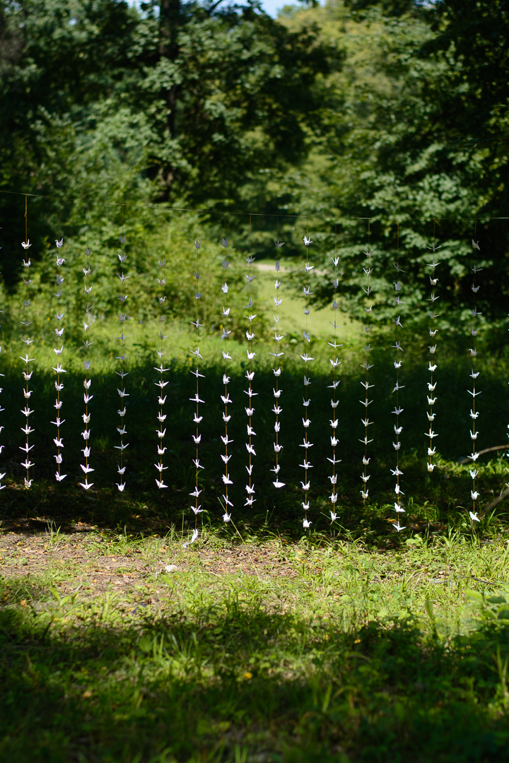 Origami Wedding Diy White Cranes Garlands Backdrop