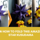origami 3D star kusudama