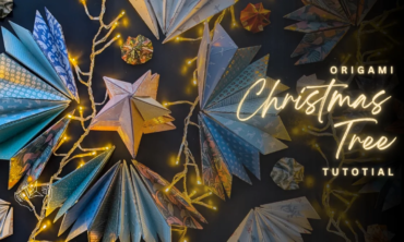 How to fold an easy modular origami Christmas Tree (1)
