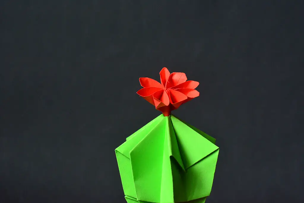 Origami Cactus Designed by Paper Kawaii