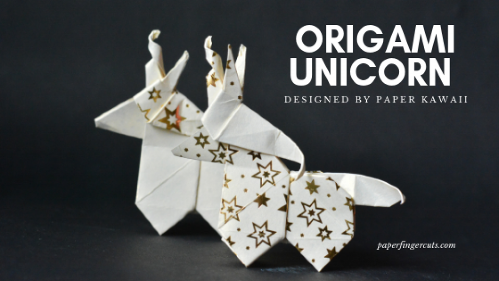 Origami Unicorn Designed By Paper Kawaii