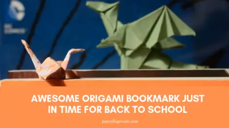 Awesome Origami Bookmark Just In Time For Back To School