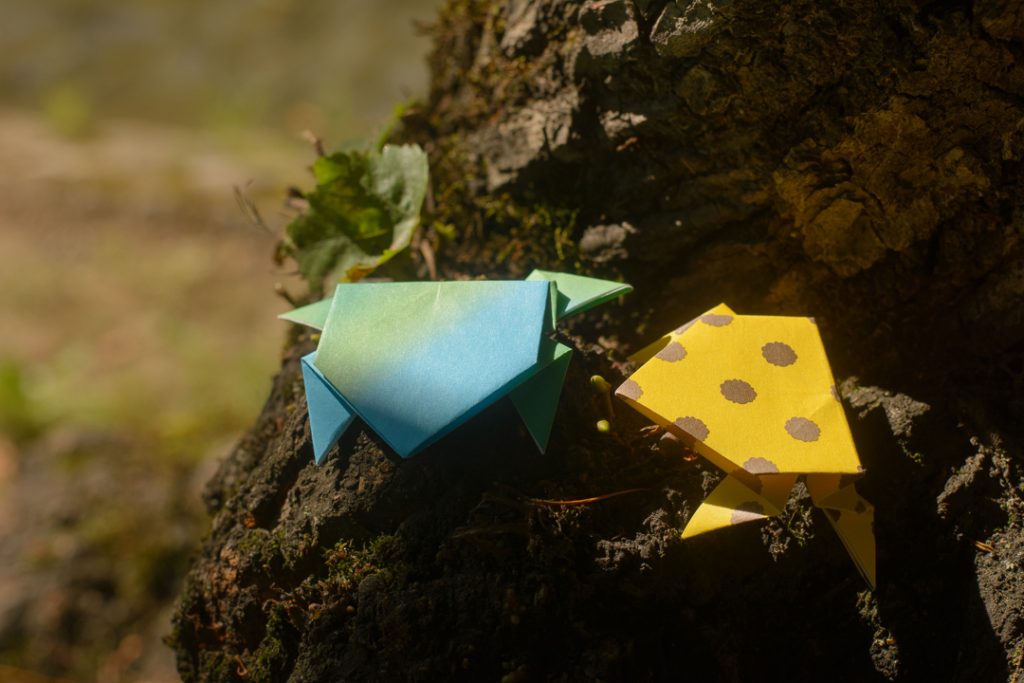 learn how to make origami jumping frog
