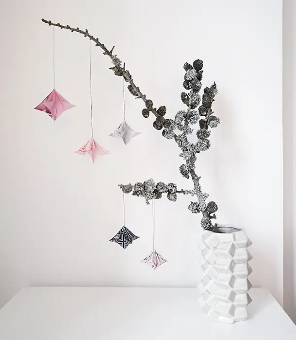 origami christmas ornaments