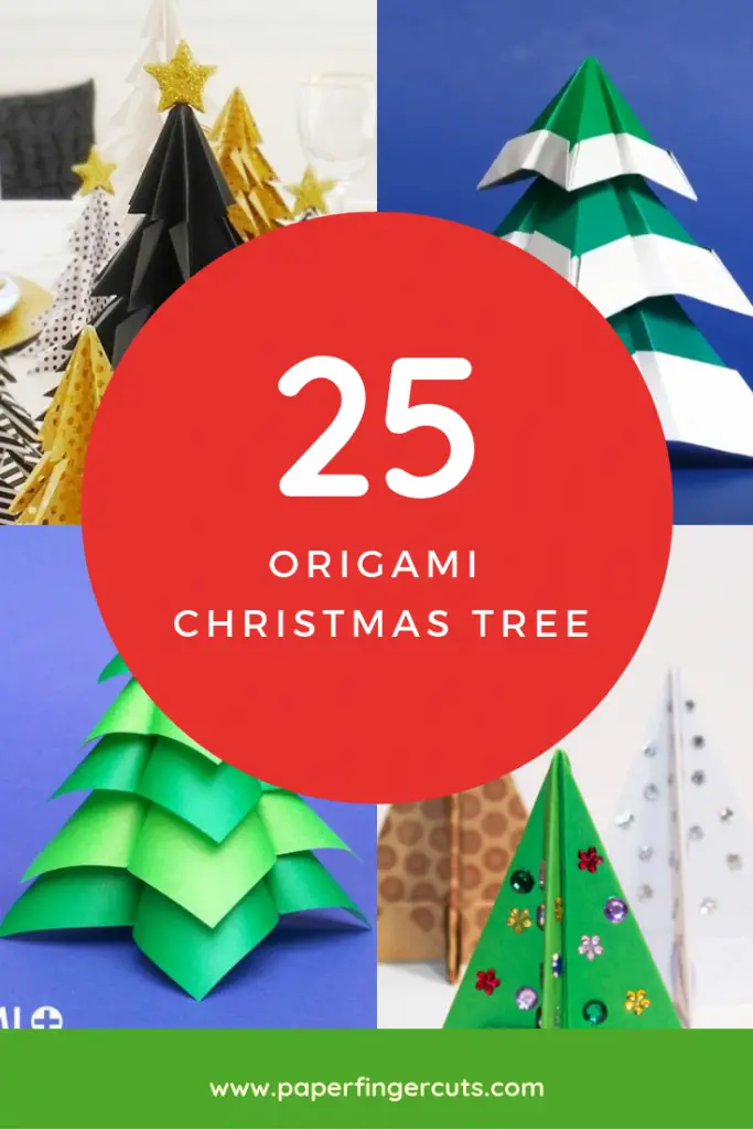 DIY 25 Origami Christmas Tree