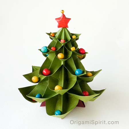 Download 25 Easy Origami Christmas Tree List Diy Christmas Decorations PSD Mockup Templates