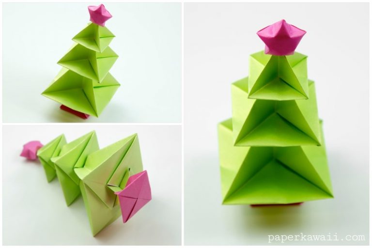 25 Origami Christmas Tree LIst DIY Christmas Decorations