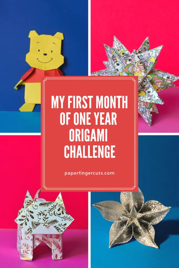 My First Month of One Year Origami Challenge
