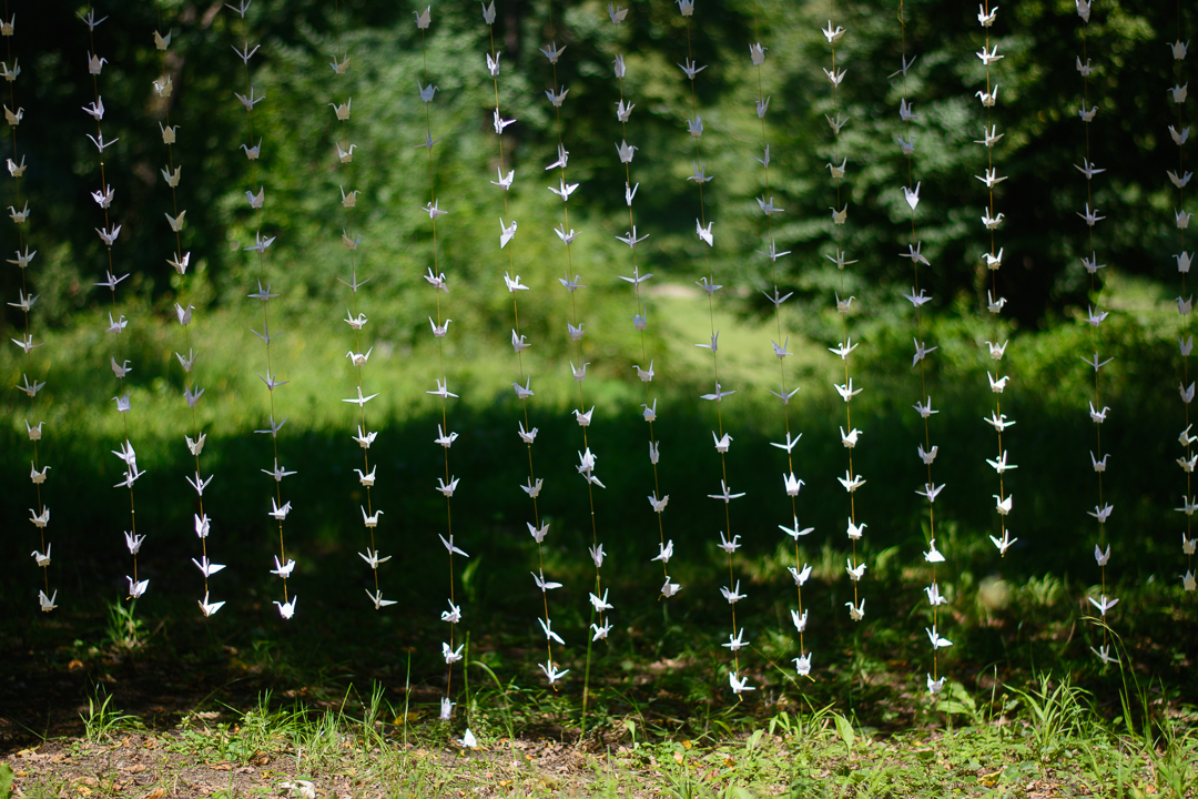 Origami Wedding Backdrop Diy White Cranes Garlands