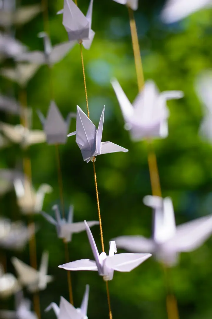 Origami Wedding Diy White Cranes Garlands Backdrop