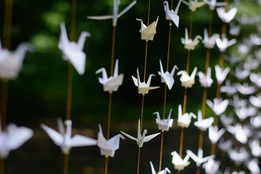 Origami Wedding Diy White Cranes Garlands Backdrop