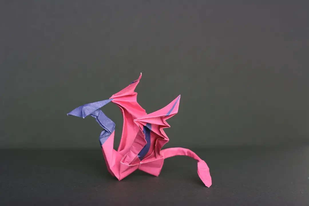 Origami Dragon V.2.0 designed by Bibes