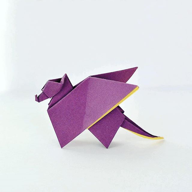 Origami Dragon designed by Eric Joisel