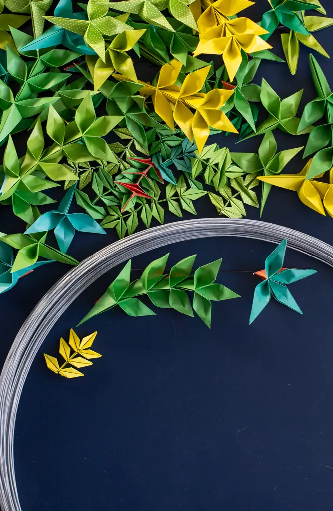 origami christmas wreath