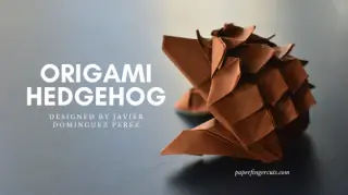 Origami hedgehog