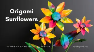 origami sunflowers (1)