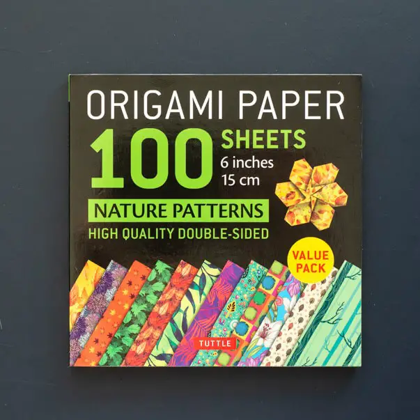 nature patterns origami paper