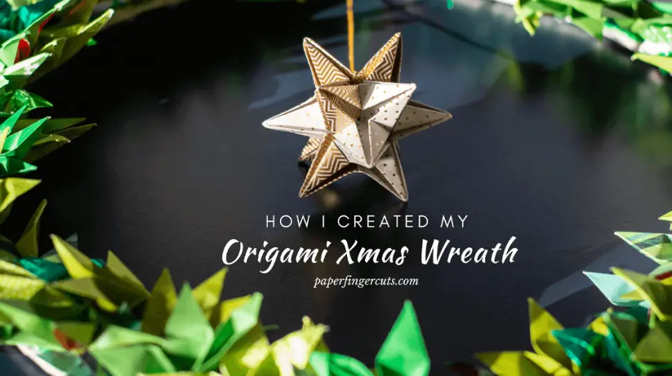 origami xmas wreath