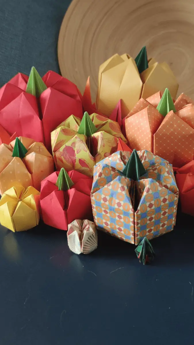 How to Fold This Easy Modular Origami Pumpkin