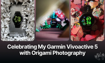 Celebrating My Garmin Vivoactive 5 with Origami Photography