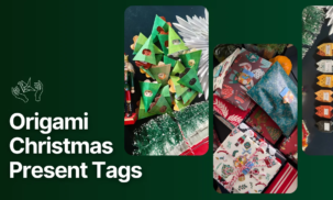 Origami Christmas Present Tags