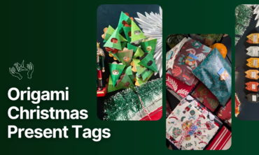 Origami Christmas Present Tags