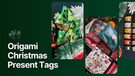 Origami Christmas Present Tags