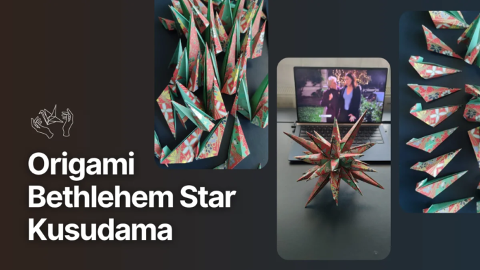 Origami Bethlehem Star Kusudama designed by Fendy Tong
